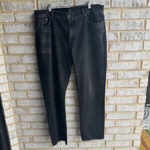 Lucky Brand Black Straight Legged Jeans Men's Size 38W X 32L.